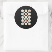 Bakterienmikrobiologie winzig runder aufkleber (Tasche)