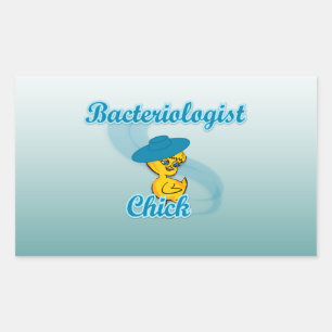 Bakteriologin Chick #3 Rechteckiger Aufkleber