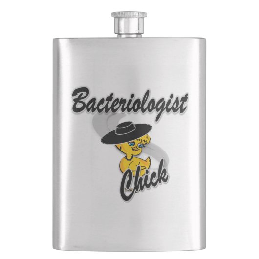 Bakteriologin Chick #4 Flachmann (Vorderseite)
