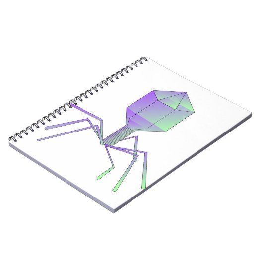 Bakteriophage Notizblock (Linke Seite)