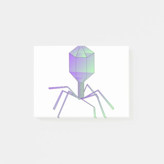 Bakteriophage Post-it Klebezettel (Vorderseite)
