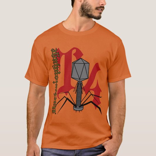 Bakteriophage T4 T-Shirt (Vorderseite)