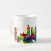 Baku-Aserbaidschan-Skyline Kaffeetasse (Vorderseite Links)