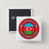 Baku Aserbaijan Button (Vorne & Hinten)