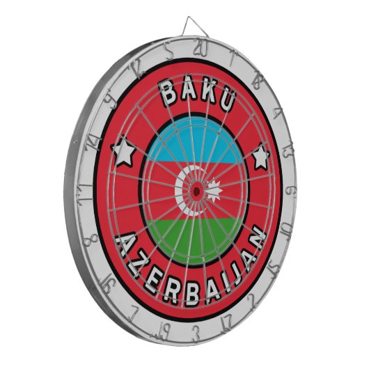 Baku Aserbaijan Dartscheibe (Vorderseite Links)