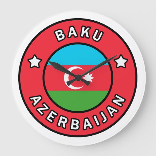 Baku Aserbaijan Große Wanduhr (Vorderseite)