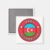 Baku Aserbaijan Magnet (Vorderseite/Rückseite)