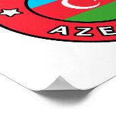 Baku Aserbaijan Poster (Ecke)