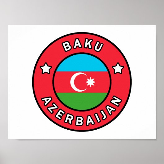 Baku Aserbaijan Poster (Vorne)