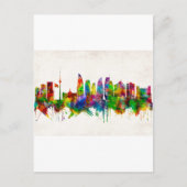 Baku Aserbaijan Skyline Feiertagspostkarte (Vorderseite)