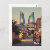 Baku Aserbaijan Travel Postkarte (Vorne/Hinten)