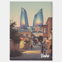 Baku Azerbaijan Travel  Magnet