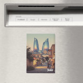 Baku Azerbaijan Travel  Magnet (In Situ (Geschirrspüler))
