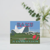 Baku, Besuch der aserbaidschanischen Postkarte (Stehend Vorderseite)
