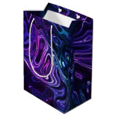 Baku flüstern - dunkler Marmor: Mittlere Geschenktüte (Rückseite Schrägansicht)