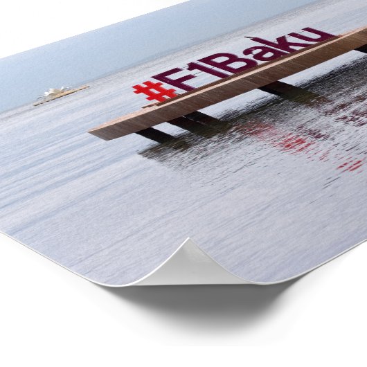 Baku Formel Rennposter Poster (Ecke)