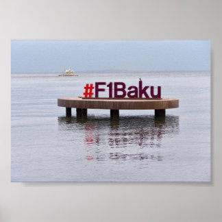Baku Formel Rennposter Poster