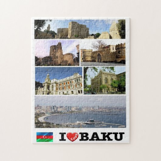 Baku - I Liebe - Puzzle (Vertikal)
