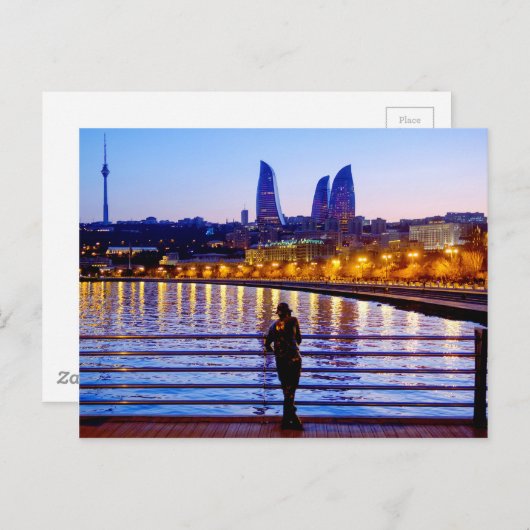 Baku Pier Postkarte (Vorne/Hinten)