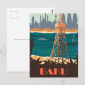 Baku Postkarte (Vorne/Hinten)