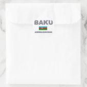 Baku Runder Aufkleber (Tasche)