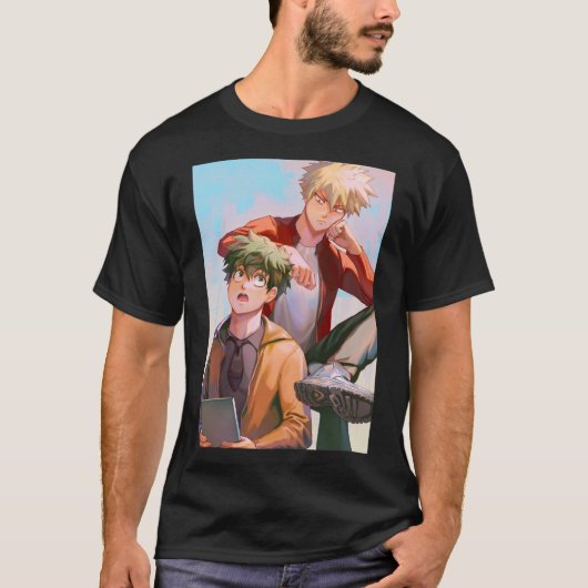 BakuDeku - Sitzen T-Shirt (Vorderseite)