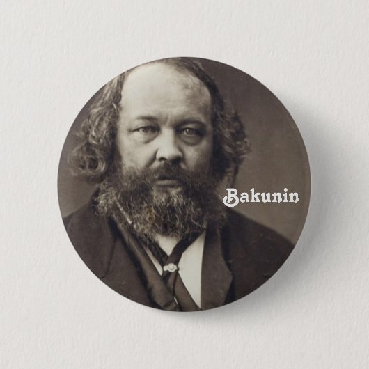 Bakunin 2 Knopf Button (Vorderseite)