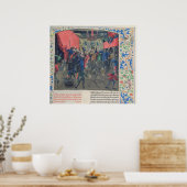 Bal des Ardents', Charles gerettet Poster (Küche)