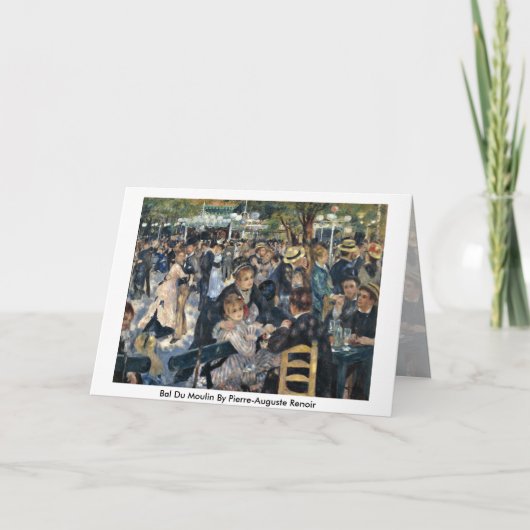 Bal Du Moulin By Pierre-Auguste Renoir Karte (Vorderseite)