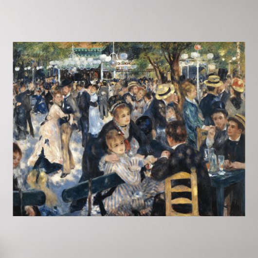 Bal du moulin de la Galette - Renoir Poster (Vorne)