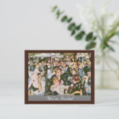 Bal du Moulin de la Galette von Pierre-Auguste Einladung (Stehend Vorderseite)