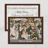 Bal du Moulin de la Galette von Pierre-Auguste Einladung (Vorne/Hinten)