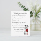 Balada para un loco Tango Texte Postkarte (Stehend Vorderseite)