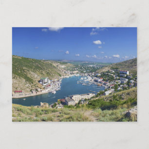 Balaklava Bay Krim Ukraine Panorama Postkarte