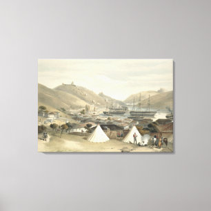 Balaklava, blickend in Richtung des Meeres, Platte Leinwanddruck