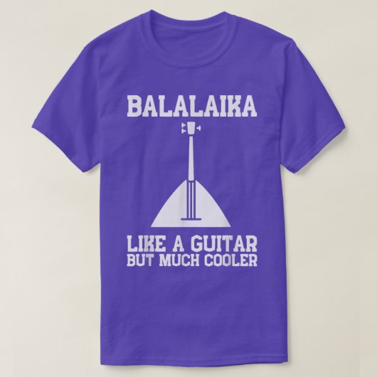 Balalaika Guitar Ukulele Baglama Russische Folk Mu T-Shirt (Design vorne)