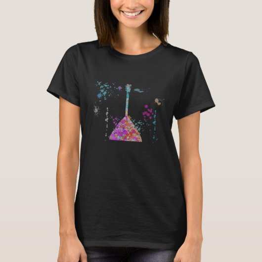 Balalaika Instrument Silhouette Balalaikas T-Shirt (Vorderseite)