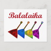 Balalaika Postkarte (Vorderseite)