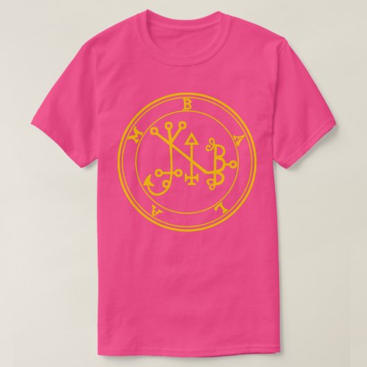 Balam Sigil formuliert Ihre Zukunft gelb T-Shirt (Design vorne)