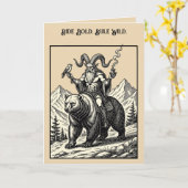 Balan, Hawk und Bär Karte (Gelbe Blume)