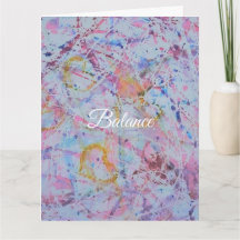 "Balance" Abstrakte Aquarell- & Wachswiderstandste