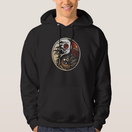 Balance and Harmony Yin Yang Symbol Nature 3 Hoodie (Vorderseite)