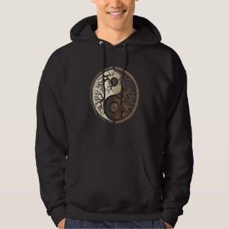 Balance and Harmony Yin Yang Symbol Nature Forest Hoodie