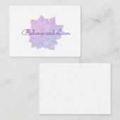 Balance and Love: Hand-Drawn Floral Affirmation Mitteilungskarte (Vorne/Hinten)