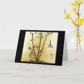 Balance Bamboo Greeting Card Karte (Gelbe Blume)
