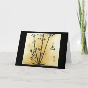 Balance Bamboo Greeting Card Karte