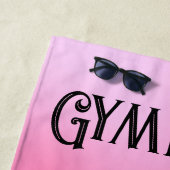 Balance Beam Pink Blush Gymnastik Strandtuch (Beispiel)