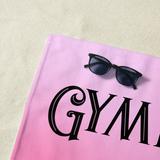 Balance Beam Pink Blush Gymnastik Strandtuch (Beispiel)