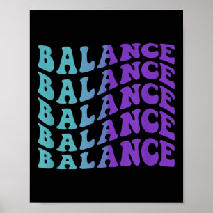 Balance, Bewusstsein für psychische Gesundheit Poster