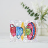 Balance - Collage Art Postkarte (Stehend Vorderseite)